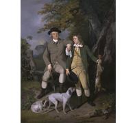 HRJUBWREE Oil Painting Prints on Canvas Painting Picture Portrait of a Sportsman with His Son by Wheatley Artwork Canvas Prints for Home Decor 60x90cm