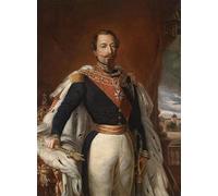 HRJUBWREE Oil Painting Prints on Canvas Painting Picture Portrait of Emperor Napoleon Iii of France by Xaver Winterhalter Artwork Canvas Prints for Office Decor 60x90cm