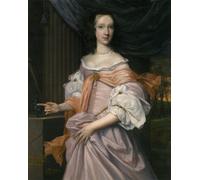 HRJUBWREE Oil Painting Prints on Canvas Painting Picture Portrait of Lady Catherine Dormer by John Michael Wright Artwork Canvas Prints for Office Decor 60x90cm