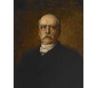 HRJUBWREE Oil Painting Prints on Canvas Painting Picture Portrait of Otto Eduard Leopold Von Bismarck by Von Lenbach Artwork Canvas Prints for Home Decor 60x90cm