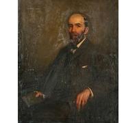 HRJUBWREE Oil Painting Prints on Canvas Painting Picture Professor Andrew Cecil Bradley Regius Professor of English Language and Literature by George Henry Artwork Canvas Prints for Home Decor 60x90cm
