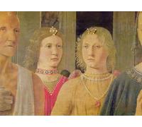 HRJUBWREE Oil Painting Prints on Canvas Painting Picture Sacred Conversation Virgin and Child with Six Saints by Piero Della Francesca Artwork Canvas Prints for Office Decor 60x90cm