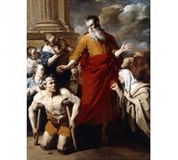 HRJUBWREE Oil Painting Prints on Canvas Painting Picture Saint Paul Healing the Sick At Lystra by Karel Dujardin Artwork Canvas Prints for Office Decor 60x90cm