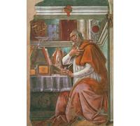 HRJUBWREE Oil Painting Prints on Canvas Painting Picture St augustine in his cell by Sandro Botticelli Artwork Canvas Prints for Home Decor 60x90cm