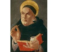 HRJUBWREE Oil Painting Prints on Canvas Painting Picture St.thomas aquinas by Sandro Botticelli Artwork Canvas Prints for Office Decor 60x90cm