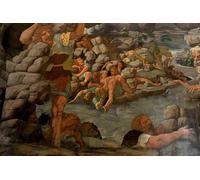 HRJUBWREE Oil Painting Prints on Canvas Painting Picture the Fall of the Giants Sala Dei Giganti by Giulio Romano Artwork Canvas Prints for Home Decor 60x90cm
