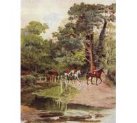 HRJUBWREE Oil Painting Prints on Canvas Painting Picture the New Forest Minstead Brook by Walter Frederick Roofe Tyndale Artwork Canvas Prints for Home Decor 60x90cm