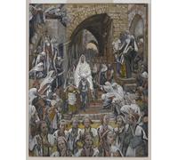 HRJUBWREE Oil Painting Prints on Canvas Painting Picture the Procession in the Streets of Jerusalem by Jacques Artwork Canvas Prints for Home Decor 60x90cm