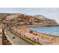HRJUBWREE Oil Painting Prints on Canvas Painting Picture the Promenade and Great Orme Llandudno by Alfred Robert Quinton Artwork Canvas Prints for Office Decor 60x90cm