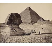 HRJUBWREE Oil Painting Prints on Canvas Painting Picture the Sphinx the Great Pyramid and Two Lesser Pyramids Ghizeh Egypt by Famous Painiter Artwork Canvas Prints for Office Decor 60x90cm
