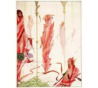HRJUBWREE Oil Painting Prints on Canvas Painting Picture the Year's At the Spring the Dying Patriot by Harry Clarke Artwork Canvas Prints for Home Decor 60x90cm