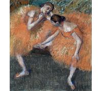 HRJUBWREE Oil Painting Prints on Canvas Painting Picture Two Dancers by Edgar Degas Artwork Canvas Prints for Home Decor 60x90cm