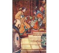 HRJUBWREE Oil Painting Prints on Canvas Painting Picture When the Young Man Have Fallen At His Feet the Sultan Held Him by William Heath Robinson Artwork Canvas Prints for Home Decor 60x90cm