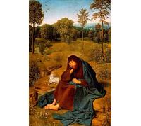 HRJUBWREE Retro Picture Art Painting Wall Poster Baptist in Wilderness Painting by Geertgen Tot Sint Jans Vintage Art Print for Home Decor 60x90cm