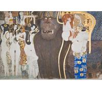 HRJUBWREE Retro Picture Art Painting Wall Poster Beethoven Frieze: The Enemy Forces panel front wall by Gustav Klimt Vintage Art Print for Office Decor 60x90cm