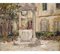 HRJUBWREE Retro Picture Art Painting Wall Poster Cloister of the Dominican Monastery Dubrovnik by Alexander Jamieson Vintage Art Print for Office Decor 60x90cm