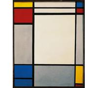HRJUBWREE Retro Picture Art Painting Wall Poster Composition by Piet Mondrian Vintage Art Print for Home Decor 60x90cm