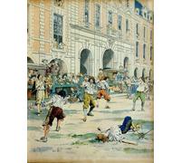 HRJUBWREE Retro Picture Art Painting Wall Poster History of France New Edit by Maurice Leloir Vintage Art Print for Home Decor 60x90cm