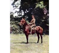 HRJUBWREE Retro Picture Art Painting Wall Poster Horseman of the British Cavalry During the Battle of the Marne East of Paris by Jules Gervais Courtellemont Vintage Art Print for Office Decor 60x90cm
