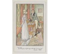HRJUBWREE Retro Picture Art Painting Wall Poster Illustration for Persuasion by Charles Edmund Brock Vintage Art Print for Office Decor 60x90cm