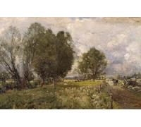 HRJUBWREE Retro Picture Art Painting Wall Poster in the Country of Constable by David Murray Vintage Art Print for Office Decor 60x90cm