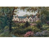 HRJUBWREE Retro Picture Art Painting Wall Poster Llandrindod Wells Rock Park Hotel by Alfred Robert Quinton Vintage Art Print for Office Decor 60x90cm