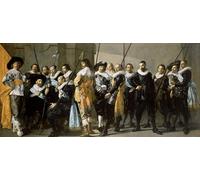 HRJUBWREE Retro Picture Art Painting Wall Poster Militia Company of District Xi Under the Command of Captain Reynier Reael by Frans Hals Vintage Art Print for Home Decor 60x90cm