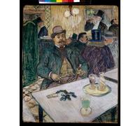 HRJUBWREE Retro Picture Art Painting Wall Poster Monsieur Boileau At the Cafe by Henri De Toulouse Lautrec Vintage Art Print for Home Decor 60x90cm