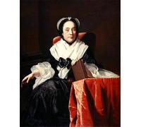 HRJUBWREE Retro Picture Art Painting Wall Poster Mrs Ashton by Wright of Derby Vintage Art Print for Office Decor 60x90cm