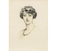 HRJUBWREE Retro Picture Art Painting Wall Poster Mrs Gilbert Russell by John Singer Sargent Vintage Art Print for Home Decor 60x90cm