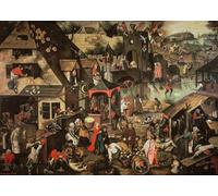 HRJUBWREE Retro Picture Art Painting Wall Poster Picture Print on Canvas Poster by Pieter Brueghel the Younger Vintage Art Print for Home Decor 60x90cm