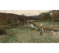 HRJUBWREE Retro Picture Art Painting Wall Poster Poachers by Thomas C S Benham Vintage Art Print for Office Decor 60x90cm