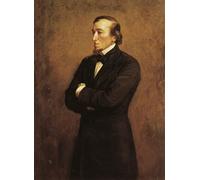 HRJUBWREE Retro Picture Art Painting Wall Poster Portrait of Benjamin Disraeli Iof Beaconsfield by John Everett Millais Vintage Art Print for Office Decor 60x90cm