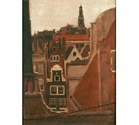 HRJUBWREE Retro Picture Art Painting Wall Poster Roofs of Amsterdam by Max Liebermann Vintage Art Print for Office Decor 60x90cm