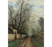 HRJUBWREE Retro Picture Art Painting Wall Poster Rural Landscape by Oscar Torna Vintage Art Print for Home Decor 60x90cm