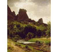HRJUBWREE Retro Picture Art Painting Wall Poster Summer Pastorale by Worthington Whittredge Vintage Art Print for Home Decor 60x90cm
