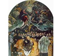 HRJUBWREE Retro Picture Art Painting Wall Poster The Burial of Orgaz El Greco Vintage Art Print for Home Decor 60x90cm