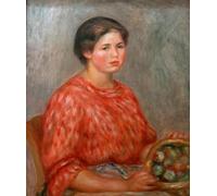 HRJUBWREE Retro Picture Art Painting Wall Poster the Fruitiere by Pierre Auguste Renoir Vintage Art Print for Home Decor 60x90cm
