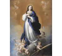 HRJUBWREE Retro Picture Art Painting Wall Poster the Immaculate Conception by Bartolomé Esteban Murillo Vintage Art Print for Office Decor 60x90cm