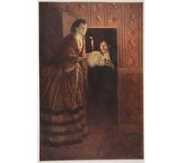 HRJUBWREE Retro Picture Art Painting Wall Poster the Secret Room by Howard Pyle Vintage Art Print for Home Decor 60x90cm