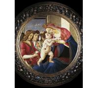 HRJUBWREE Retro Picture Art Painting Wall Poster Virgin and child and two angels by Sandro Botticelli Vintage Art Print for Home Decor 60x90cm