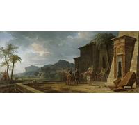 HRJUBWREE Vintage Poster Photo Wall Print Mural Artwork Alexander At the Tomb of Cyrus the Great by Pierre Henri De Valenciennes Art Prints Painting for Office Decor 60x90cm