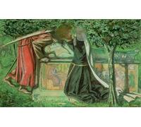 HRJUBWREE Vintage Poster Photo Wall Print Mural Artwork Arthur's Tomb Sir Launcelot Parting From Guenevere by Dante Gabriel Charles Rossetti Art Prints Painting for Office Decor 60x90cm
