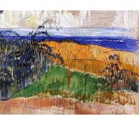 HRJUBWREE Vintage Poster Photo Wall Print Mural Artwork Beach At Bellangenay by Paul Gauguin Art Prints Painting for Office Decor 60x90cm
