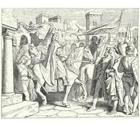HRJUBWREE Vintage Poster Photo Wall Print Mural Artwork Charlemagne Entering Pavia by Moritz Ludwig Von Schwind Art Prints Painting for Office Decor 60x90cm