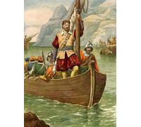 HRJUBWREE Vintage Poster Photo Wall Print Mural Artwork Da Verrazzano on the River Hudson by Tancredi Scarpelli Art Prints Painting for Home Decor 60x90cm