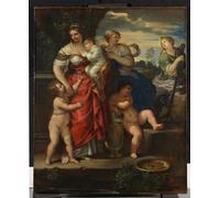 HRJUBWREE Vintage Poster Photo Wall Print Mural Artwork Faith Hope and Charity by Pietro Da Cortona Art Prints Painting for Home Decor 60x90cm