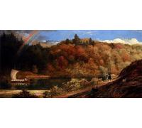 HRJUBWREE Vintage Poster Photo Wall Print Mural Artwork From Autumn to Winter things of the Past Are Spring and Summer Time by Richard Redgrave Art Prints Painting for Office Decor 60x90cm