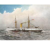 HRJUBWREE Vintage Poster Photo Wall Print Mural Artwork Hms Colossus Royal Navy Nd Class by William Frederick Mitchell Art Prints Painting for Home Decor 60x90cm