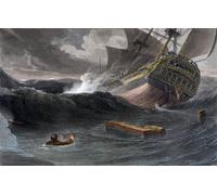 HRJUBWREE Vintage Poster Photo Wall Print Mural Artwork Incident on the Journey From China to India From a Picturesque to India by William Daniell Art Prints Painting for Office Decor 60x90cm